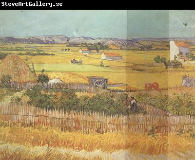 Vincent Van Gogh Havest at La Crau,wtih Mountmajour in the Background (nn04)